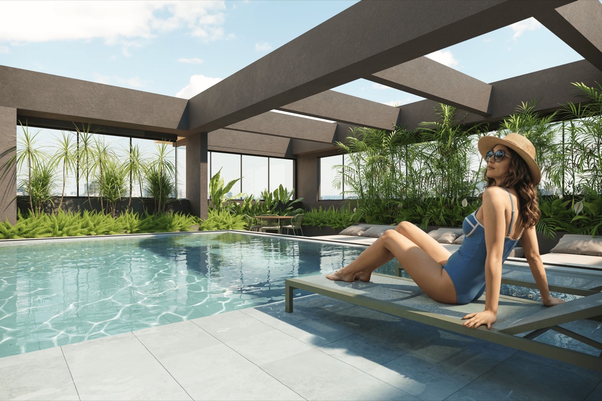 Piscina com Solarium